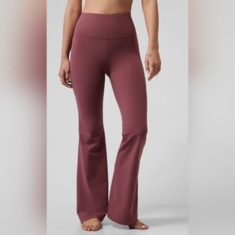 Athleta Elation Flare Pants Mauve Wide Leg Size 1X Yoga